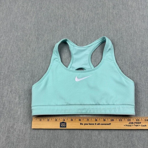 Nike Sports Bra Womens Large Green White Reversible Workout Yoga Gym Unpadded‎ - Picture 3 of 10